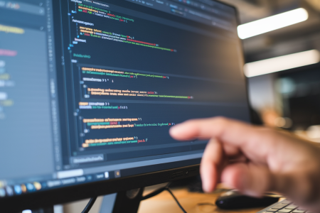 ecran-ordinateur-code-css-main-clavier