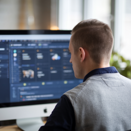 developpeur-ecran-bureau-espace-moderne